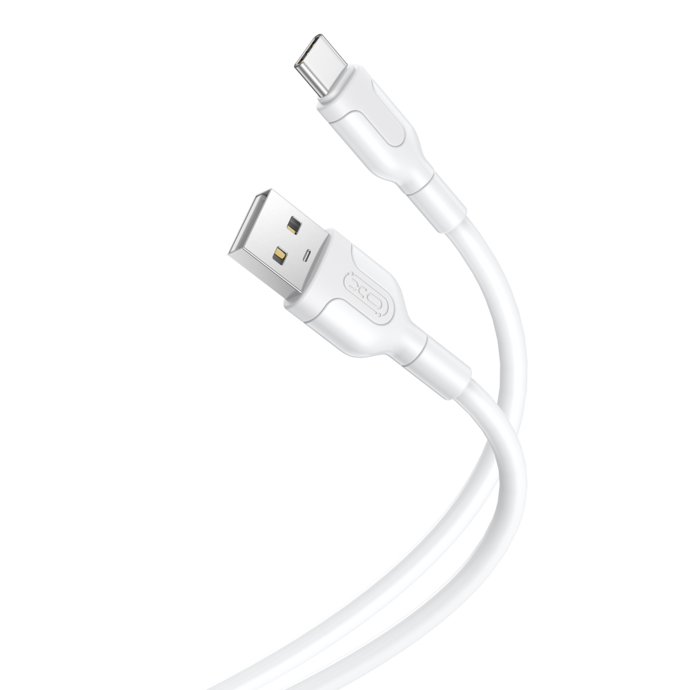 USB male - USB-C male 1.0m/2.1A XO NB212 White