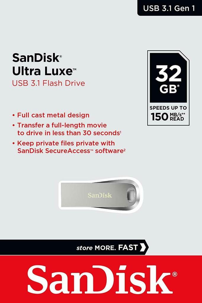 USB памет 32GB SanDisk Ultra Luxe USB 3.1
