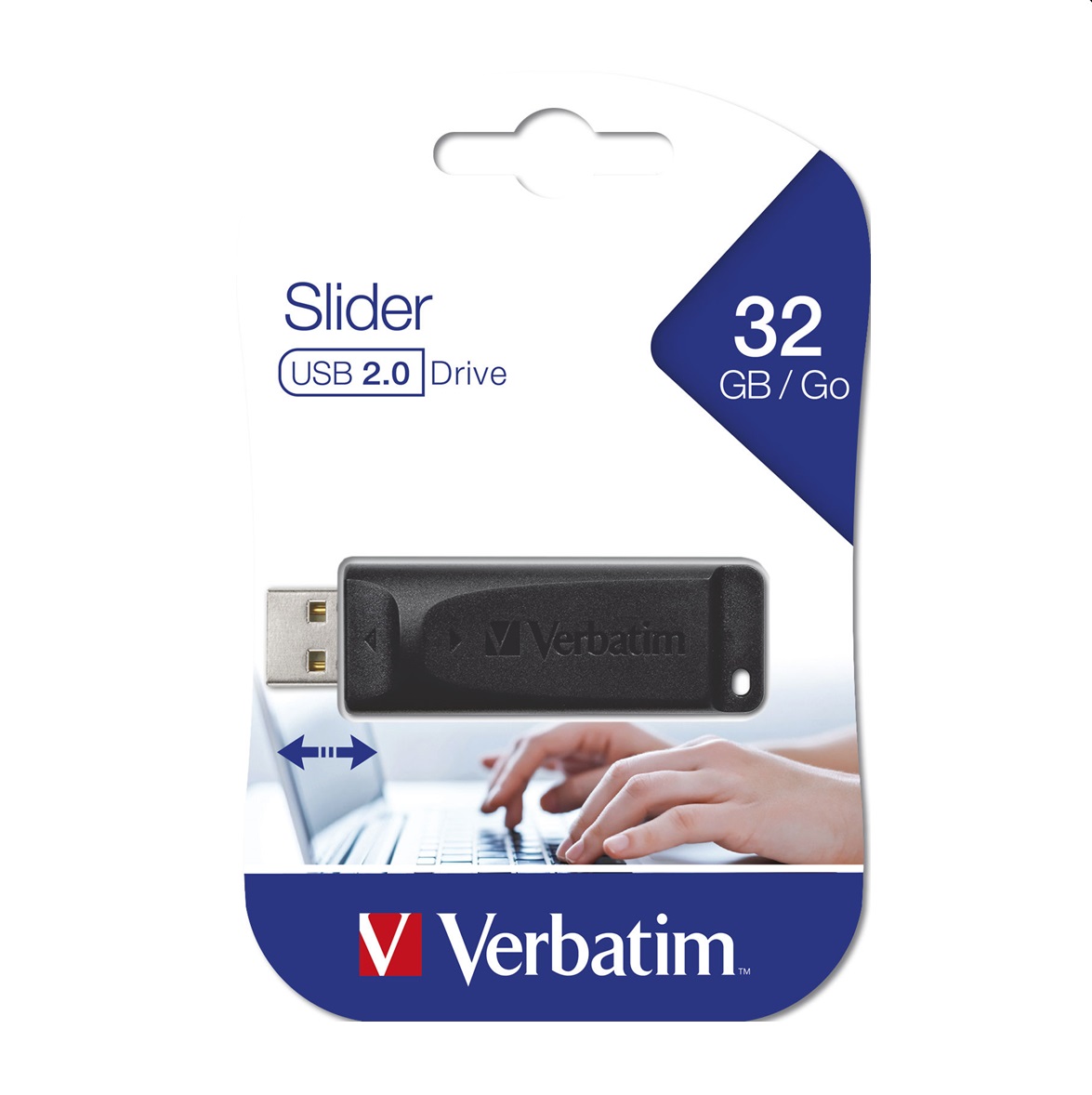 USB памет 32GB Verbatim Store`N`Go Slider 2.0