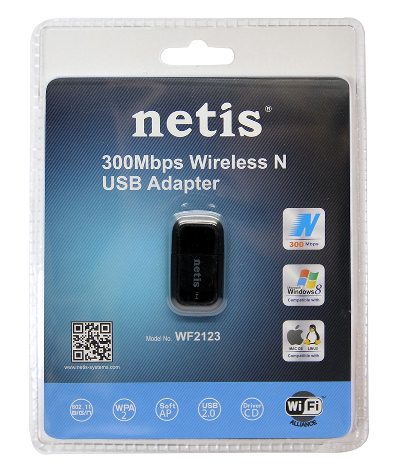 Wireless USB 300Mbps Adapter Netis WF2123