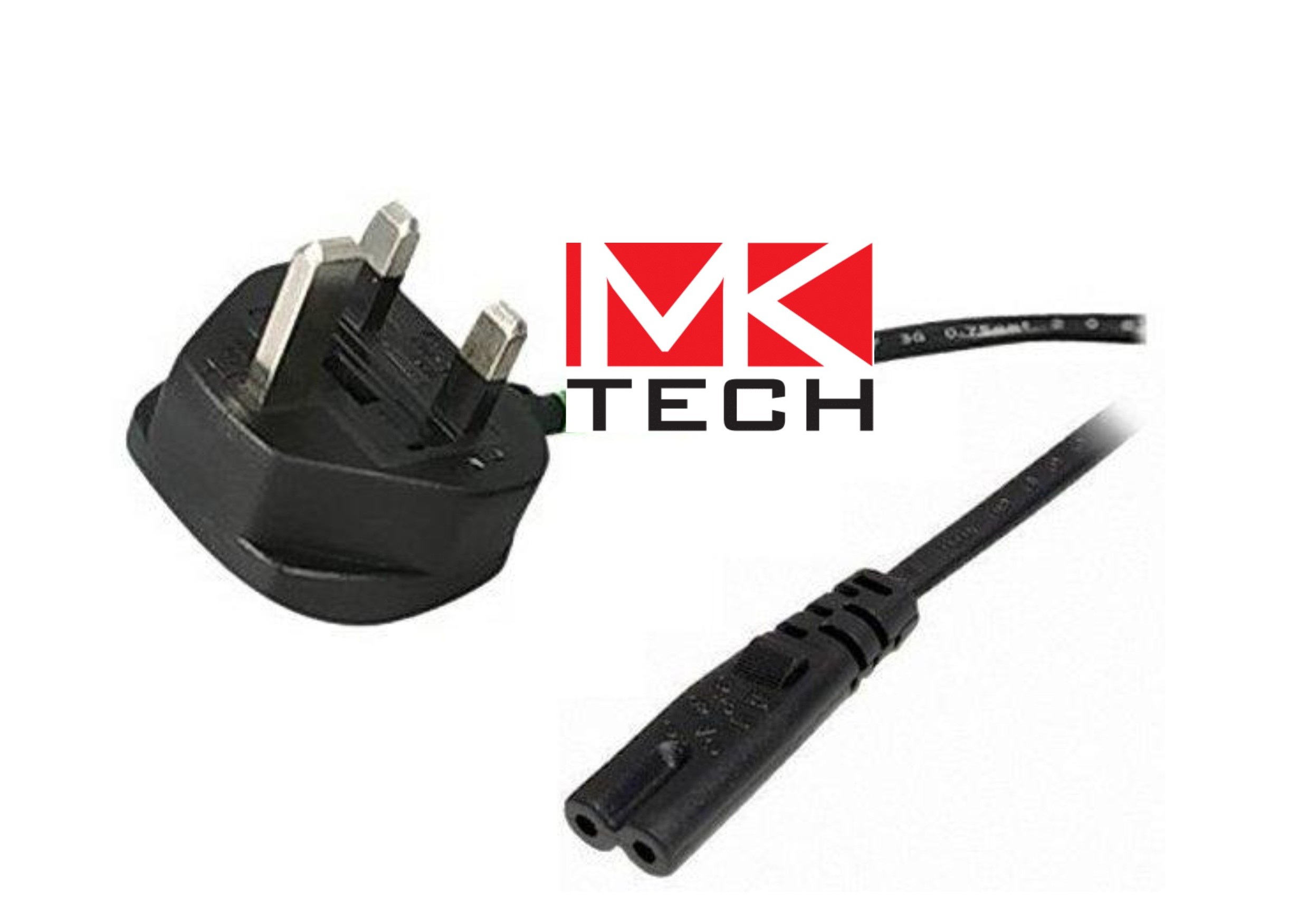 Захранващ кабел C7-UK->2-pin  1.0m MKTECH